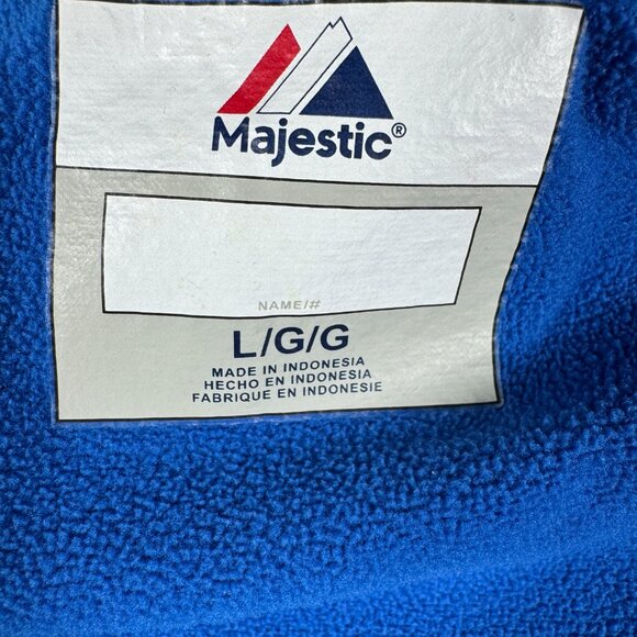 Majestic Jordan Royal Blue White Fleece Lined Zip Jacket Men’s Large - Picture 12 of 13
